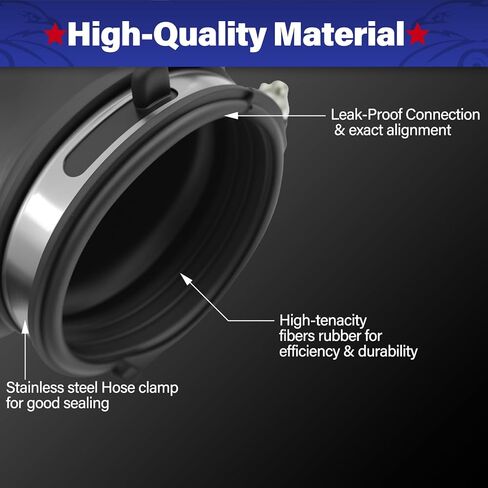 1pc Engine Air Cleaner Intake Hose Tube with Clamps Compatible with Honda Pilot 2009 2010 2011 2012 2013 2014 2015 V6 3.5L Air Intake Duct Tube Boot Replaces# 17228RN0A00, 696138 in Kuwait