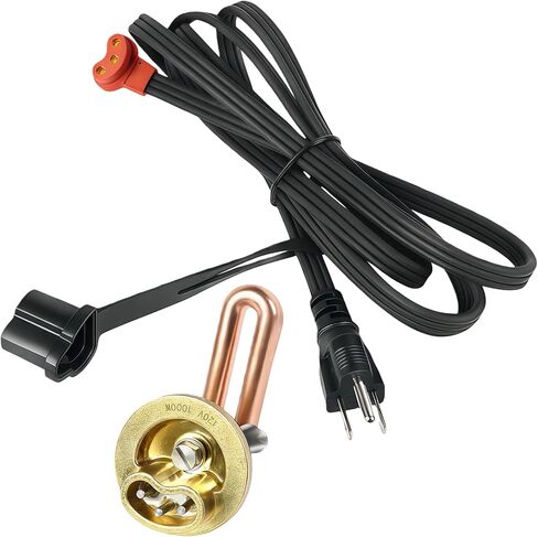 3100130 Engine Block Heater Compatible with Chevrolet 2001-2008, Compatible with GMC V8-6.6L, Compatible with Duramax Diesel 2007-2015 V8-6.6L, 40mm Diameter | CSA Approved | 120 Volts | 1000 Watts in Kuwait