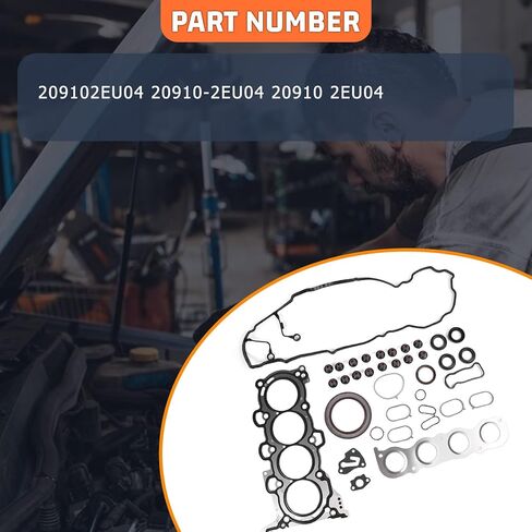 209102EU04 مجموعة حشية إصلاح المحرك مناسبة لشركة Hyundai Sonata Hybrid G4NG 2016-2019 لاستبدال قطع غيار 20910-2EU04 20910 2EU04 in Kuwait