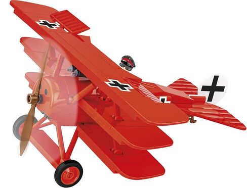 COBI Historical Collection: Great War Fokker DR.1 RED Baron Plane Building Set, 221 Pieces in Kuwait