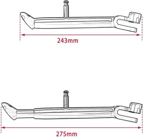 دراجة نارية قابل للتعديل الجانب حامل دعم مسنده صالح لل YZF R25 R3 MT-03 FZ03 2015-2024 in Kuwait