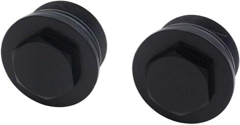 Motorcycle Fork Upper Screws Aluminum Caps Bolt Cap Spare Parts Compatible With Ninja400 ZRX400 EN650 ZR750 ER650 EX650(black) in Kuwait
