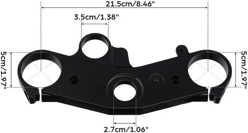 XMT-MOTO Upper Triple Clamp Tree Mount Forks Fit For YAMAHA YZF R1 2007-2008 2007 2008 08 in Kuwait