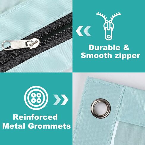 AZUREAL Pencil Pouch for 3 Ring Binder, 4 Pack Colorful Binder Pencil Pouch with Clear Window, Sturdy and Durable Oxford Cloth Binder Accessories for Office School Supplies in Kuwait