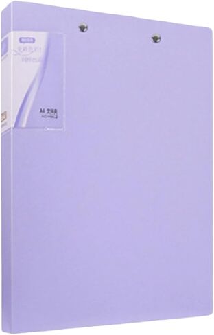 Punchless Clamp Binder, Ringless Binder Holds 100 Letter Size Pages, Documents, Folders for Documents, 8.5x11 Folder with Double Metal Clips for Home or Office, 4 Colors in Saudi Arabia
