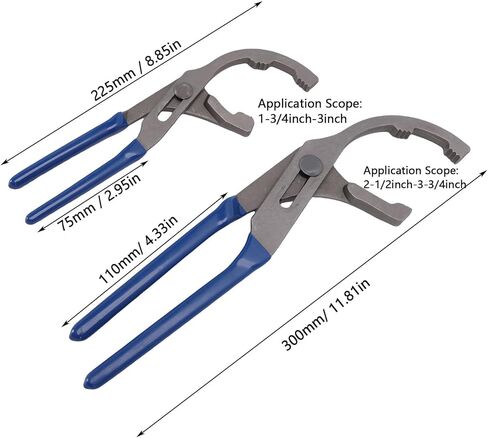 banapoy Oil Filter Pliers, 9in 12in Oil Filter Wrench, Adjustable Vehicle Engine Filtering Removal Pliers Tool for Conduit Fitting Car Trucks Accessories in Kuwait