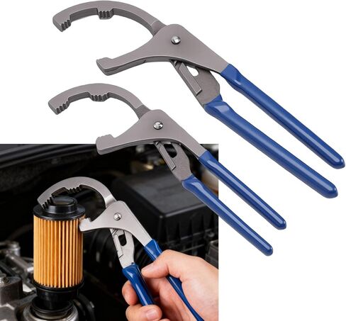 banapoy Oil Filter Pliers, 9in 12in Oil Filter Wrench, Adjustable Vehicle Engine Filtering Removal Pliers Tool for Conduit Fitting Car Trucks Accessories in Kuwait