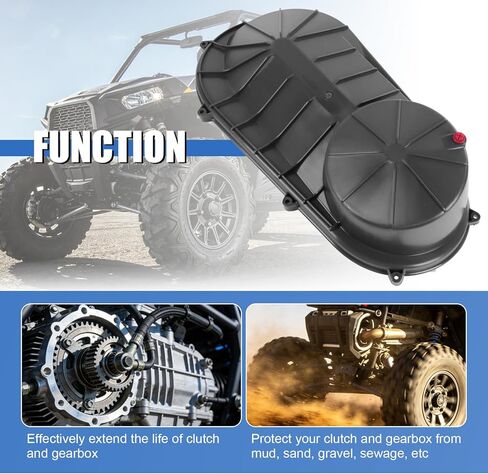 DICMIC Outer Clutch Cover, CVT Outer Clutch Housing Compatible with 2012-2020 Polaris RZR XP 1000/RZR 900/RZR 4 900/Ranger 570/Ranger XP 1000/Sportsman ACE 570 Replace# 2634179 in Kuwait