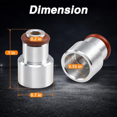 FUSCH 8PCS LS Fuel Injector Adapter Spacer Kit, LS3 LS7 LS9 L76 to LS2 Intake Fuel Rail, 6061 Aluminum Injector Extenders, Adds 0.59" Height in Kuwait
