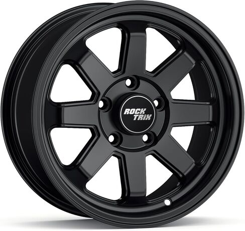 RockTrix RT116 15in Wheels 15x7, 5x114.3 Bolt Pattern, 5+2 offset, UTV SxS Rims, Compatible with Polaris RZR Pro R, RZR Pro S, Turbo R, Xpedition ADV XP, 5/114.3 Matte Black, Set of 4 in Kuwait