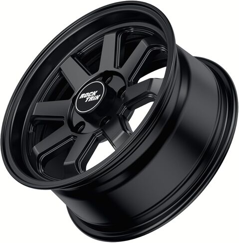 RockTrix RT116 15in Wheels 15x7, 5x114.3 Bolt Pattern, 5+2 offset, UTV SxS Rims, Compatible with Polaris RZR Pro R, RZR Pro S, Turbo R, Xpedition ADV XP, 5/114.3 Matte Black, Set of 4 in Kuwait