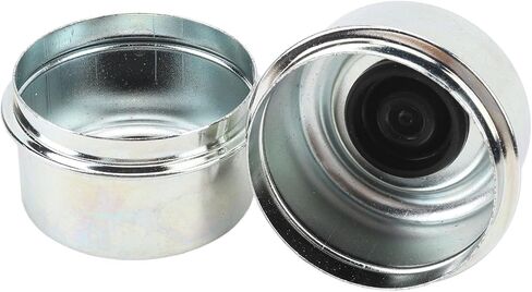 CHICIRIS 2.44in OD Trailer Axle Dust Cap, Steel Alloy Galvanized with Rubber Plugs, for 52006000lb Boat Trailer Wheel Hubs in Kuwait