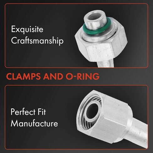 A-Premium A/C Discharge Line Hose Assembly Compatible with Kenworth 13-210, 22-210, C500, K100E, K130, K150, K220, K270, K300, K370, T170, T2000, T270, T300, T370, T400, T600A, Compressor to Condenser in Kuwait
