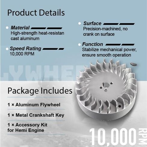Upgraded Flywheel 10krpm for Predator 212cc Both Hemi and Non-Hemi Engine 200cc 224cc 60363 69730 69736 196cc for Coleman CT200U BT200X CT200U-EX Minibike Performance Parts in Kuwait