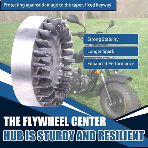 JINGKE Upgrade Aluminum Flywheel 10krpm for Predator 212cc 196cc 224cc NonHemi Cast,Fit Honda GX200 Clone 196cc BSP Tilly with Key,69730 69736 Aluminum in Kuwait