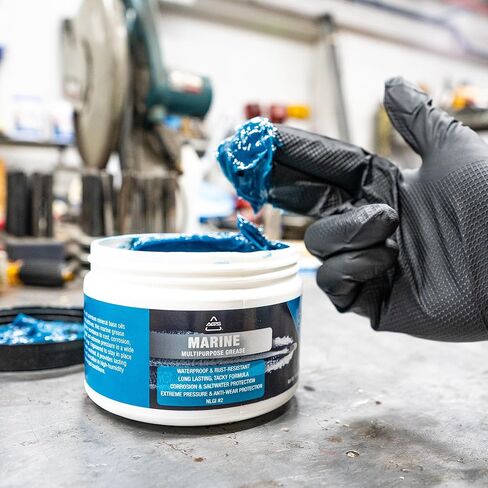 AGS Marine Grease, Premium Mineral Base, Water-Resistant, for Marine, Automotive and Industrial Use, 16 oz Tub in Kuwait