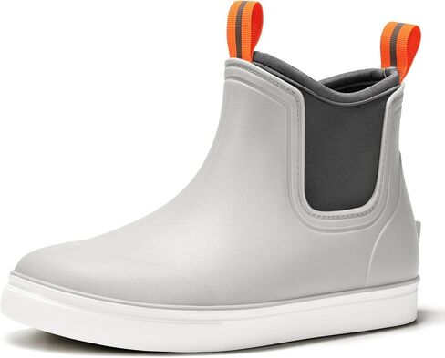 Women's Deck Boots Waterproof Ankle Rain Boots | Outdoor Fishing Garden Boots for Women, Anti-Slip Shoes, Lightweight Comfortable Work Shoes in Saudi Arabia