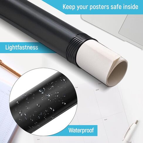 Colaxi Poster Tube Expandable Carrying Scroll Arrows Storage Bag Protection Case Tube for Artworks Drawings Documents Pictures Draftings in Kuwait