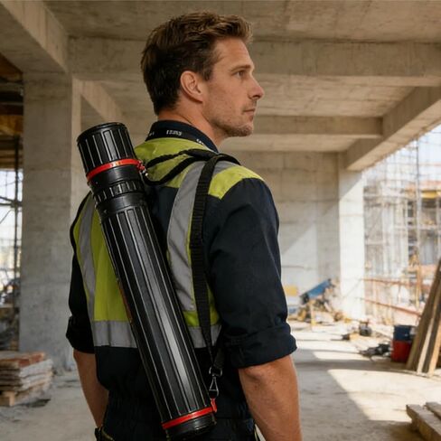 1 Pack Extendable Poster Tube Art & Poster Transport Tube, 17" to 27" Adjustable Poster Roll Tube with Shoulder Strap, Portable Poster Mailing Tube Blueprint Holder for Artworks Drafting Scrolls in Kuwait
