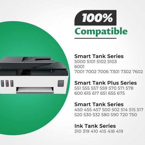 31 مجموعة زجاجات حبر 32XL زجاجة حبر سوداء، متوافقة مع Smart Tank 7602 5101 6001 5000 إعادة تعبئة الحبر، بديل لـ HP 31 32XL لـ Smart Tank 6001 5102 5103 7301 7001 Plus 651 551 570 455 457 450 in Kuwait