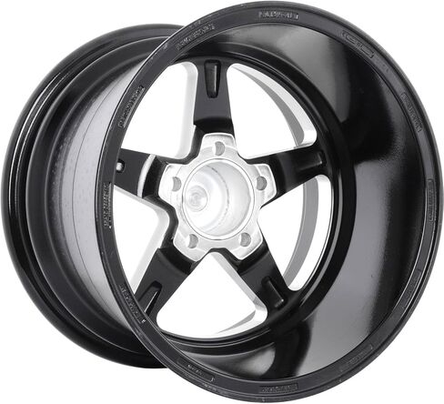 عجلة ألومنيوم JEGS SSR Star مقاس 15 بوصة × 10 بوصة | 5 × 4.5 بوصة. تباعد نمط مسمار العجلة | إزاحة 0 مم | 5.5 بوصة مسافة خلفية | معطف مسحوق أسود لامع | 3.27 بوصة. تتحمل المركز | يتضمن غطاء المركز in Kuwait
