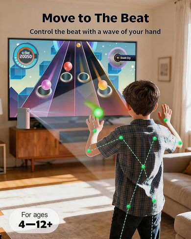 وحدة تحكم ألعاب AR Motion للأطفال: نظام ألعاب فيديو التوصيل والتشغيل التلفزيوني للعب الجسدي الداخلي التفاعلي العائلي الممتع والحفلات الليلية - هدية رائعة للأولاد والبنات (وردي فاتح) in Kuwait