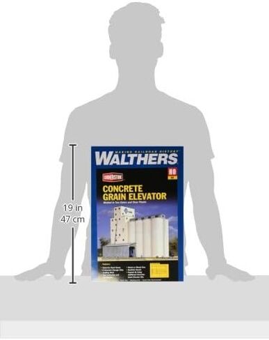 مجموعة Walthers Cornerstone Series Kit HO Scale ADM مصاعد الحبوب وملحقاتها in Kuwait