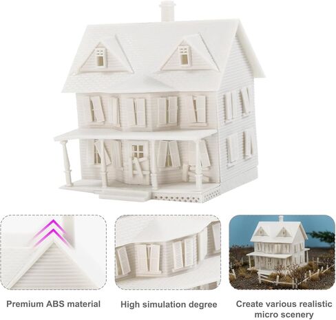 N Scale Model Haunted House Kit Not-Built Building for Model Railroad JZN5883JJ in Kuwait