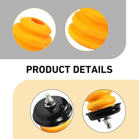 4PCS Front Bump Stops, Polyurethane Front Lower Suspension Control Arm Bumper, Shock Absorber OEM #15153958 15712438, Compatible with Chevy Silverado 1500 GMC Sierra 1500 B149 (Yellow) in Kuwait