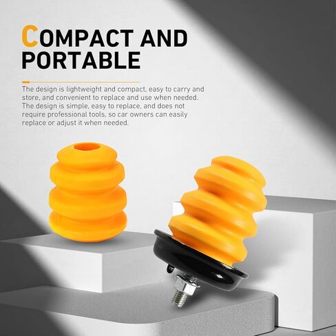 4PCS Front Bump Stops, Polyurethane Front Lower Suspension Control Arm Bumper, Shock Absorber OEM #15153958 15712438, Compatible with Chevy Silverado 1500 GMC Sierra 1500 B149 (Yellow) in Kuwait
