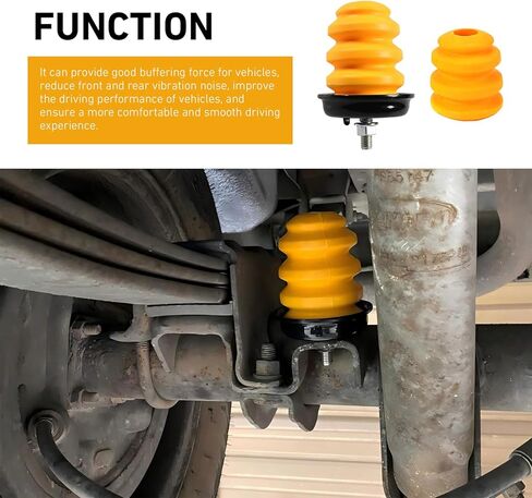 4PCS Front Bump Stops, Polyurethane Front Lower Suspension Control Arm Bumper, Shock Absorber OEM #15153958 15712438, Compatible with Chevy Silverado 1500 GMC Sierra 1500 B149 (Yellow) in Kuwait