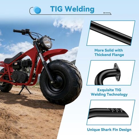 طقم نفاث رئيسي لأنبوب العادم الطويل الأيمن من EOPOAYl متوافق مع Coleman Mini Bike CT200U B200R B200 RB200 RT200 Monster Mega Moto MM212 212 MAX TrailMaster Hurricane 200X PRO قطع غيار سوداء in Kuwait