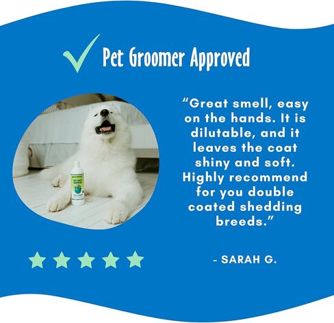 earthbath Green Tea & Awapuhi Pet Shed Control Conditioner - Helps Relieve Shedding & Dander, Aloe Vera, Shea Butter, Good for Dogs & Cats, Nourish & Detoxify Skin and Coat - 16 fl. oz in Saudi Arabia