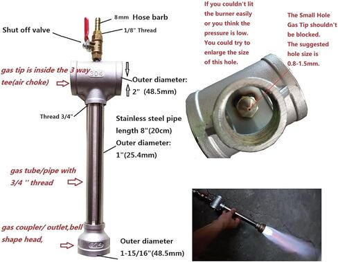 16KG Propane Melting Furnace Kit - Metal Casting Machine with Crucible Tongs Set for Pouring and Lifting, 2552℉ Double Burner Foundry Smelter for Gold/Silver/Copper/Aluminum - Jewelry Making&Refining in Kuwait