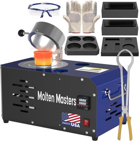MMasters 3KG Electric Melting Furnace 1500W 2102°F PID Control in Saudi Arabia
