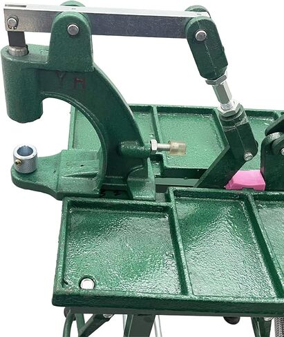 Manual Heavy-Duty Double Pedal Double Station Metal Button Grommet Ring Clasp Riveting Machine with Hole Punch Die-Casting Function in Kuwait