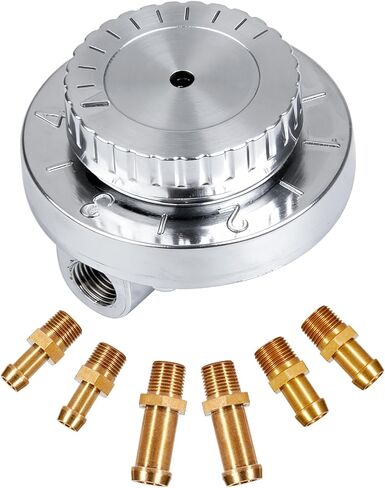 1-5 PSI Carb Fuel Pressure Regulator Kit Universal Adjustable for Carburetor Engine with 1/4 5/16 3/8 Fittings FPR in Kuwait
