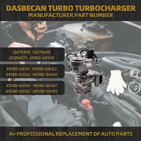 Dasbecan 25206073 Turbo Turbocharger Kit Compatible with Chevy Equinox GMC Terrain 2018-2022,4 Cyl 1.5T Engine Replaces# 12699230 12685688 in Kuwait