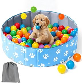 Large Dog Ball Pit, 40-Inch for All Types of Dogs and Cats, Foldable Ball Pit for Dogs Indoor and Outdoor Playpen, Party Toys Gifts (No Ball Included) in Kuwait