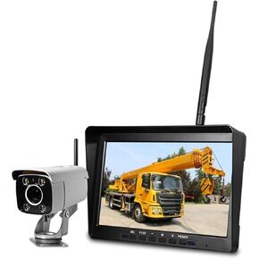 30x Zoom Wireless Camera Monitor System Safety Monitor System with SD Card Recording for Crane Harvester Forklift in Kuwait