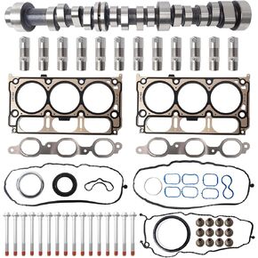 4.3 NON AFM DOD Kit w/Camshaft, Lifters, Head Gasket & Bolt, Compatible with 2014-2020 Chevy Silverado 1500, GMC Sierra 1500 4.3L V6 HGS4243 in Kuwait