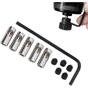 Dilwe RC Motor Shaft Adapter, 3.17mm to 5mm Pinion Reducer Sleeve Adapter Stainless Steel Shaft Adapter Motor Axle Change Over RC Accessories for Converting RC Motor 3650 550 540 Pinion Gears in Saudi Arabia