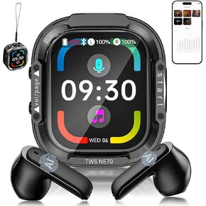 NE70 Earbuds, 2026 New NE70 AI Translation Earbuds in Real Time, Language Translator Headphones with LCD Touch Screen Audifonos Traductores Inglés Español Support 165 Languages for Travel Business in Kuwait