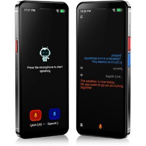 Language Translator Device, Upgraded 5.5" High-end Metal Frame Ai Translator No WiFi Needed, Support 150 Languages, Two Way Real-Time Voice Offline Recording Translator Device for Business Travel in Kuwait