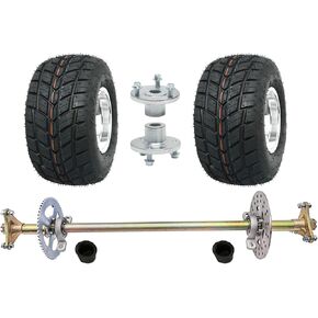 مجموعة تجميع المحور الخلفي Go Kart مع عجلات إطارات 10x4.50-5 ومحاور عجلات 17 مم لدراجة ثلاثية الانجراف DIY Kart in Kuwait
