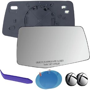 Passenger Side Mirror Glass Replacement Compatible with Chevrolet Silverado 2019-2024 & GMC Sierra 2019-2024, Heated, 84309709, 84309703 in Saudi Arabia