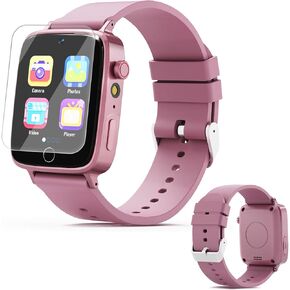 Smart Watch for Kids with 26 Puzzle Games, HD Touch Screen Kids Watch, Camera, Music Player, Alarm Clock, Calculator, Pedometer, Learn Card - 12/24hr Toys for Age 3-12 Year Old, Birthday Gift for Boys in Kuwait
