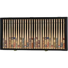 DisplayGifts خشب الزان الصلب 16 مضرب بيسبول صغير عرض حافظة خزانة حامل رف الأشعة فوق البنفسجية محمية صغيرة 18 بوصة أسود in Kuwait
