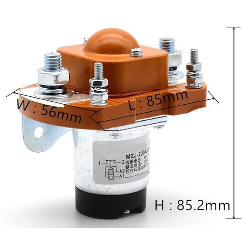 MZJ-200A DC Contactor 200A, 1NO Normal Open, 12V 24V 48V Coil, for Electric Vehicle Forklift Tractor Winch Motor (48V) in Saudi Arabia