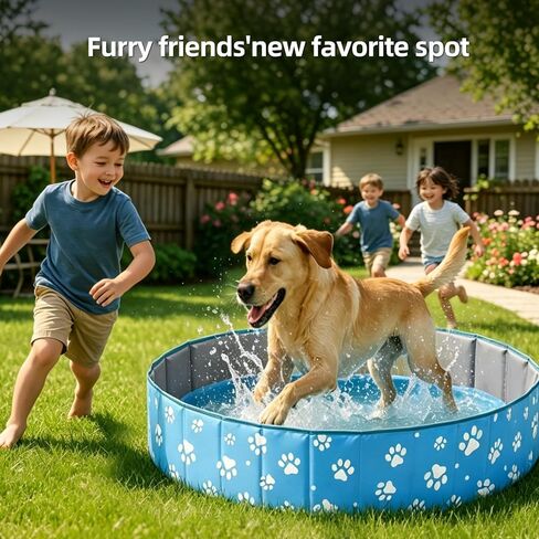 Large Dog Ball Pit, 40-Inch for All Types of Dogs and Cats, Foldable Ball Pit for Dogs Indoor and Outdoor Playpen, Party Toys Gifts (No Ball Included) in Kuwait